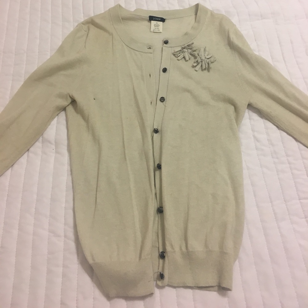 JCrew Cardigan in Light Grey